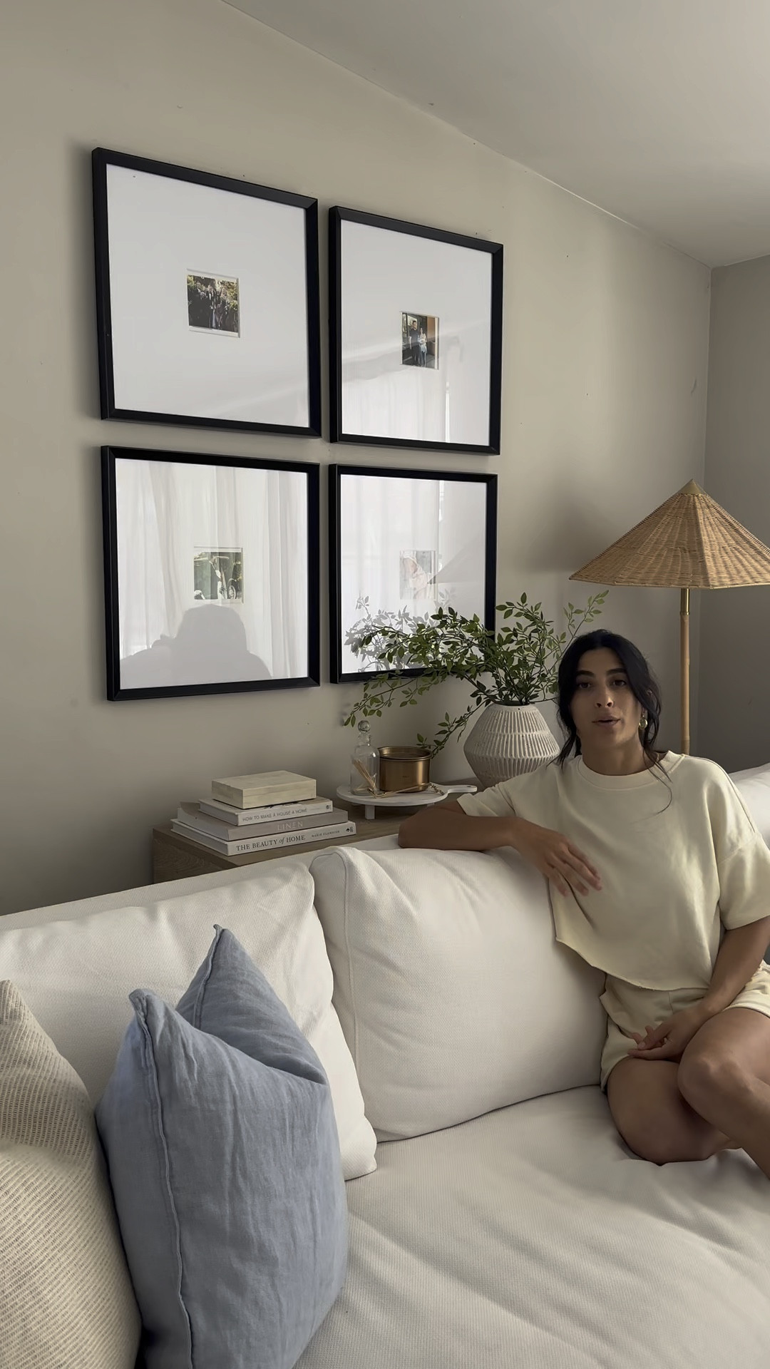 Affordable gallery wall frame links! Dimensions 20x20, installed 1.5 inches apart, 10 inches from the top of the console. #LTKxTarget

#LTKhome #LTKVideo