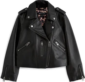 Kids' Leather Moto Jacket | Nordstrom