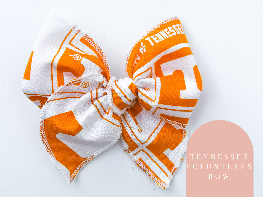 Tennessee Volunteers Hair Bow - Vols hair bow, Vols hair clip, Tennessee hair clip, Tennessee Vol... | Etsy (US)