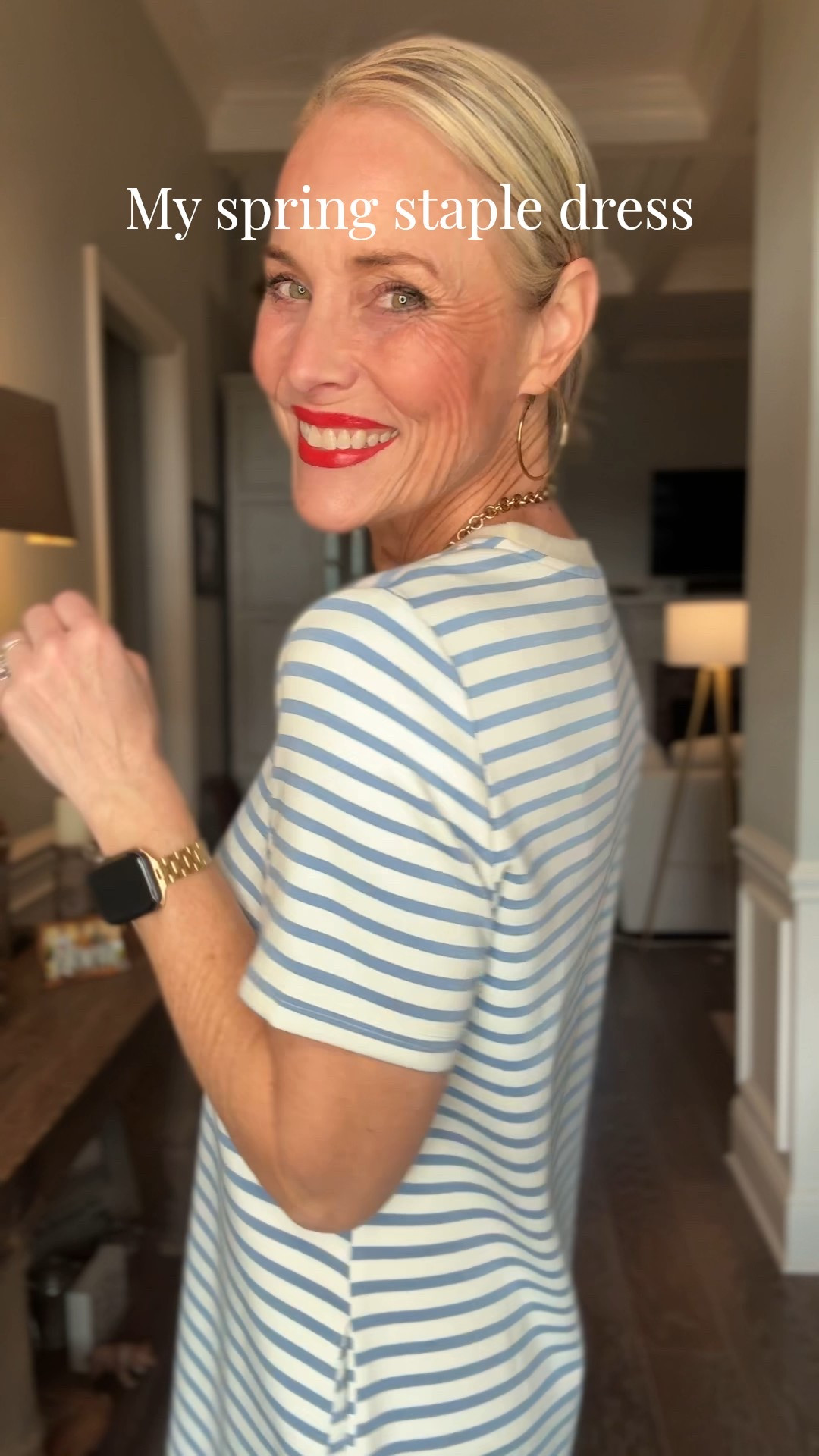 Got this dress last year, but now I can’t stop wearing it since stripes are major this spring! 



#LTKOver40 #LTKTall #LTKootd