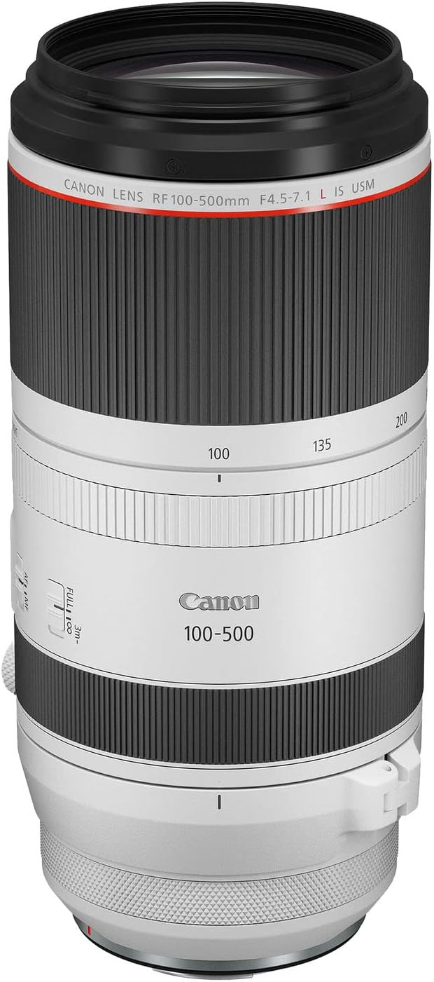 Canon RF100-500mm F4.5-7.1 L is USM Lens, Super-Telephoto Zoom Lens, Compatible with EOS R Series... | Amazon (US)