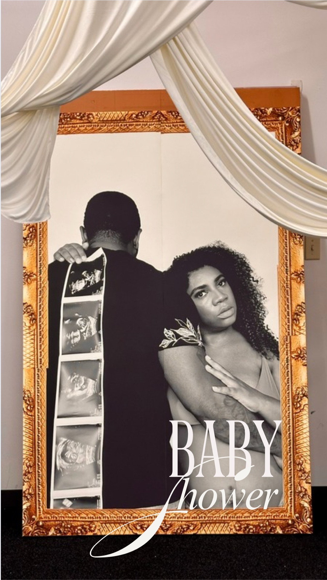 Turning a squat rack into elegant chic backdrop? That’s called mama magic. ✨ For our baby shower, we DIY’d a dreamy draping setup using our gym’s rig as the frame. Let me just say, the transformation was chef’s kiss. Add a life-size photo as the focal point, soft neutrals, and a sprinkle of pink, and it gave pure elegance on a budget.

And don’t sleep on the dessert and drink table in the corner… because sweet sips and snacks need their spotlight too. 🍰🍹

Every detail you see? Linked and ready. Tap to shop our fave budget-friendly finds and bring your vision to life. 💕
#BabyShowerDIY #Babyshower #BudgetWithStyle #LTKhome #WildflowerInBloom

#LTKParties #LTKBump #LTKBaby