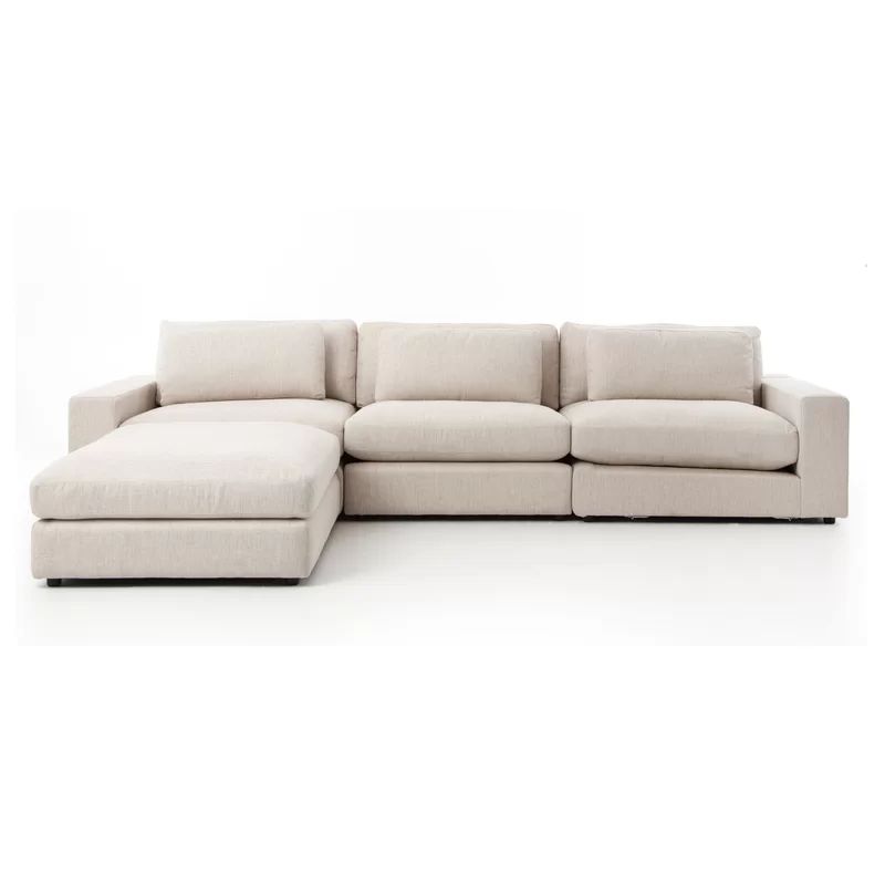 Elissa 132'' Square Arm Modular Sofa Chaise | Wayfair North America