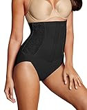 Maidenform womens Firm Foundations Waist Nipping Shapewear Briefs, Black, Medium US | Amazon (US)