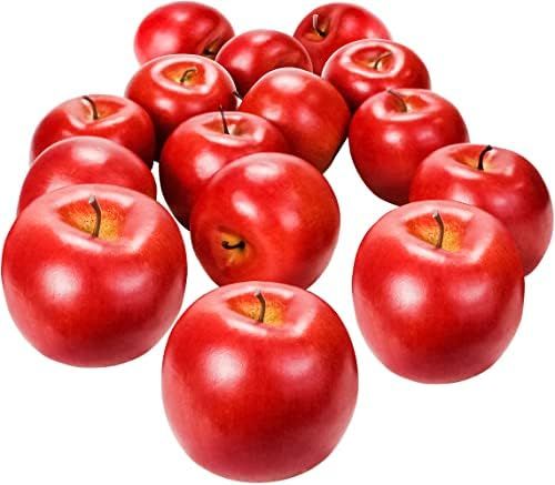 MotBach Artificial Apples, 12Pcs Artificial Fruits, Faux Apples Foam Plastic Apple, Decorative Fr... | Amazon (US)
