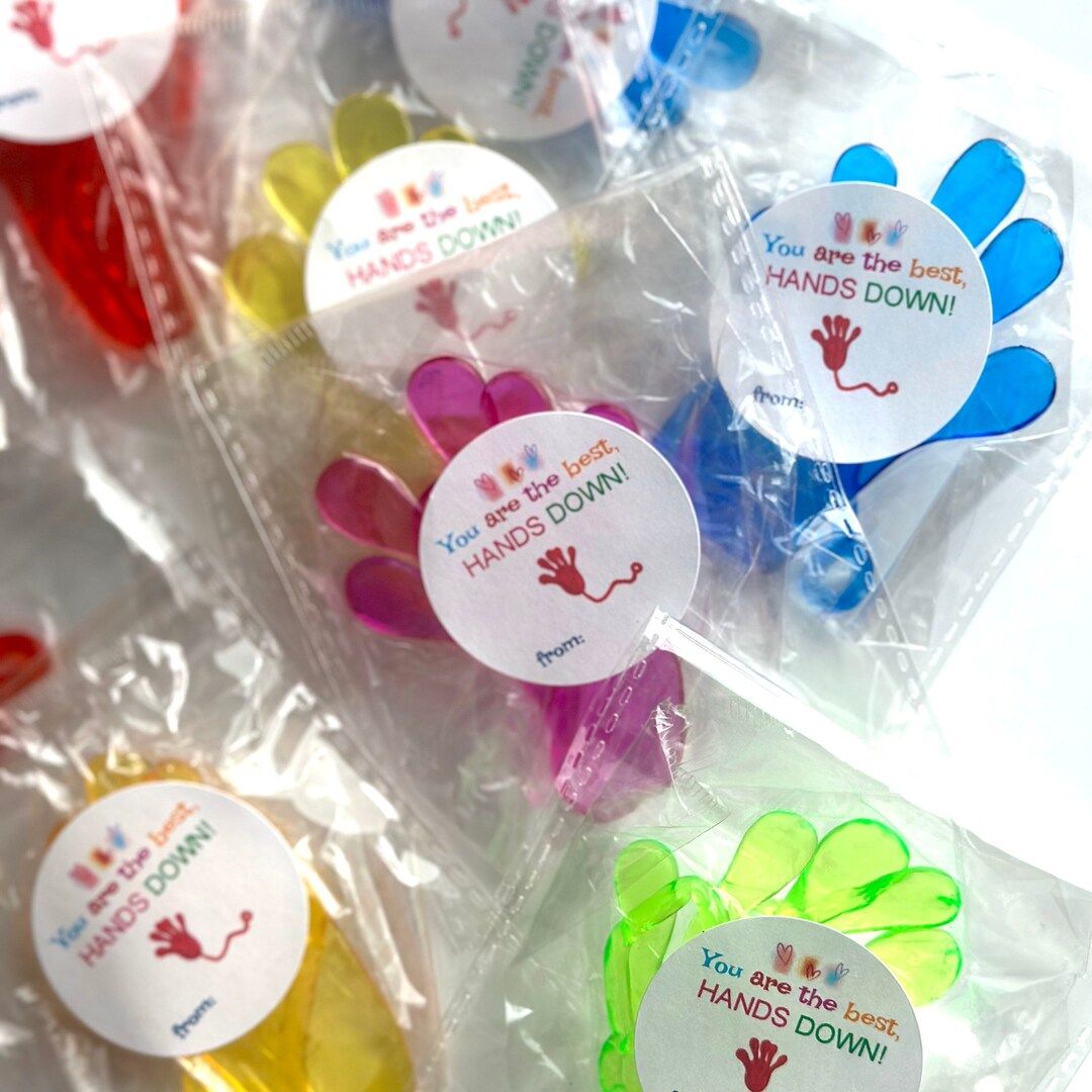 Sticky Hands Classroom Bundle with Valentine Stickers | Set of 10 Valentine For Classroom Gift |N... | Etsy (US)