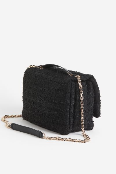 Textured Shoulder Bag - Black - Ladies | H&M US | H&M (US + CA)