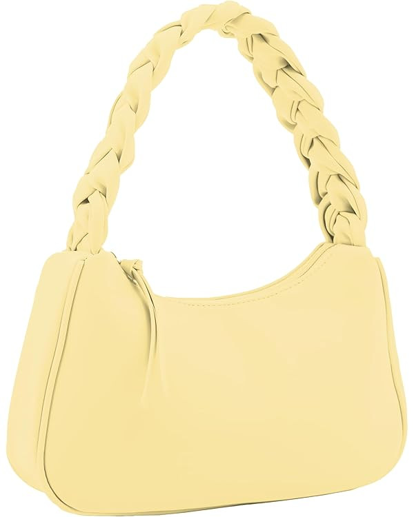 Emperia Braided Top Handle Shoulder Bag For Women, Trendy Designer Small Hobo Tote Handbag | Amazon (US)