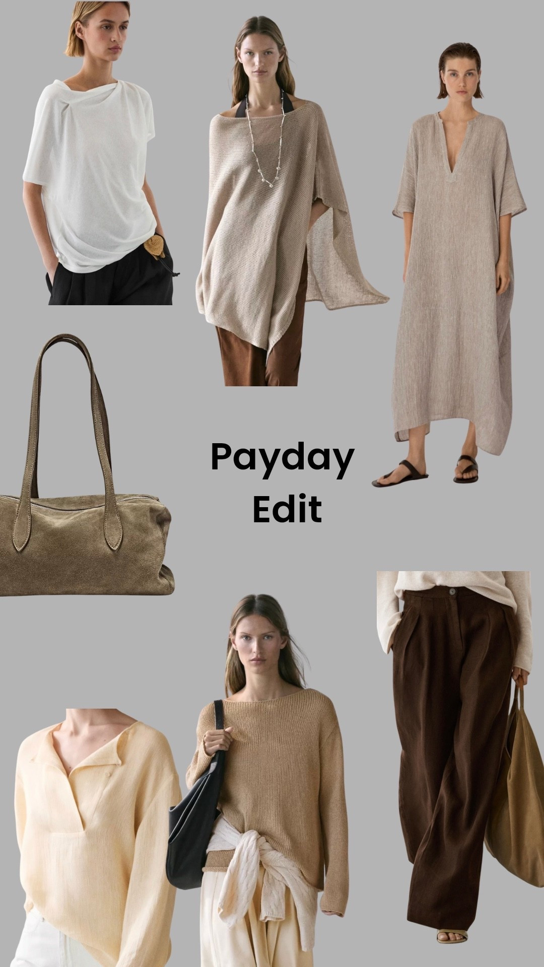 Payday weekend calls for a Massimo Dutti edit. Neutral pieces to elevate and make you feel fabulous x