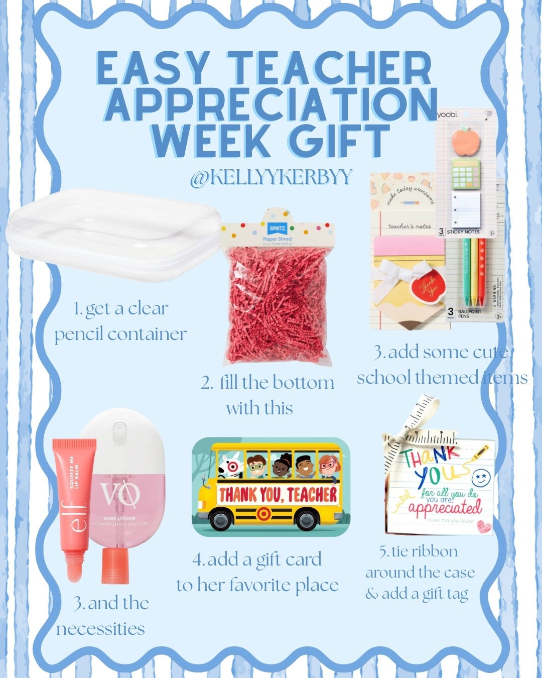 this is such an easy and cute teacher appreciation week idea! 🤍