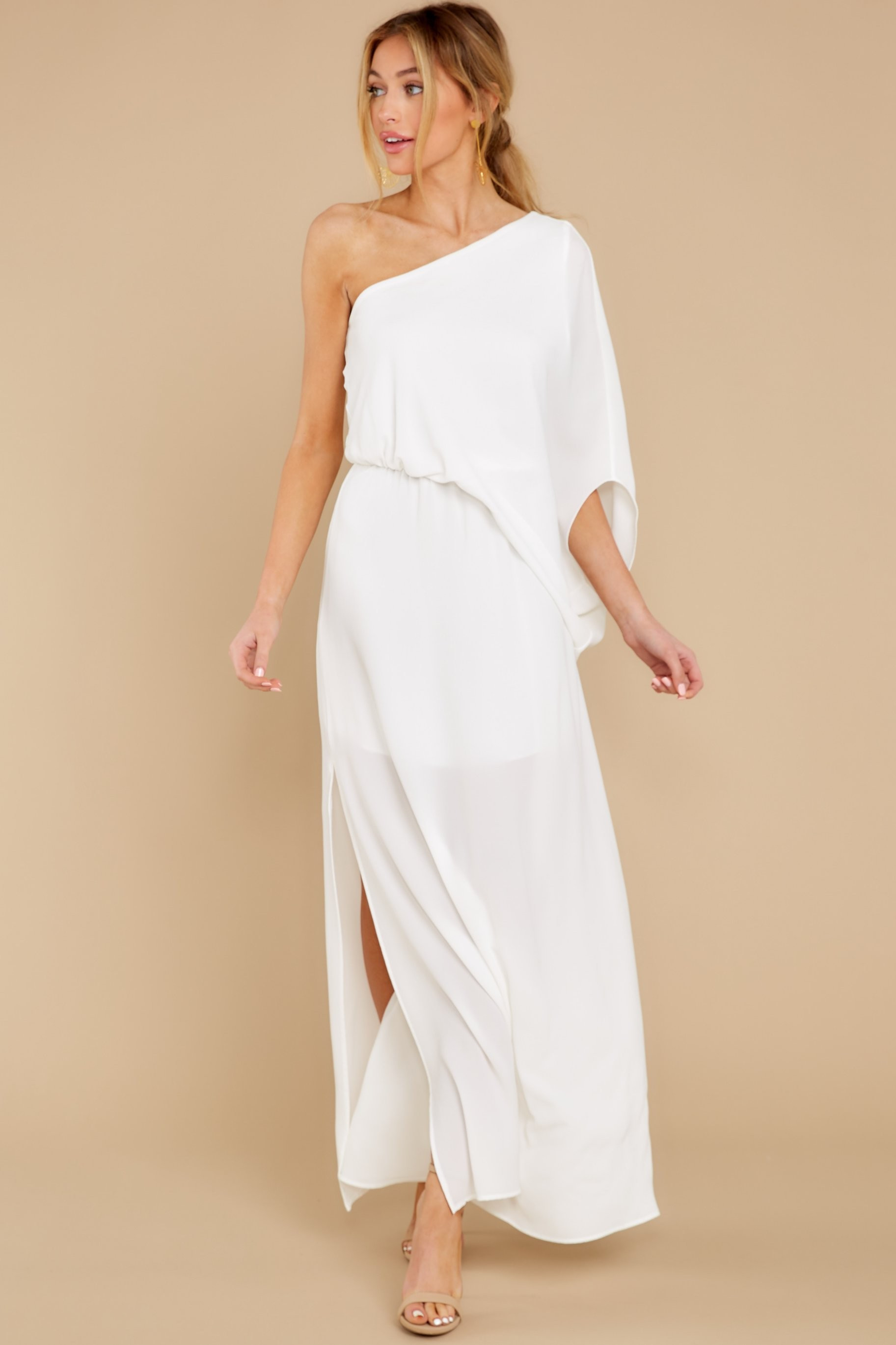 Get Obsessed White Maxi Dress | Red Dress 