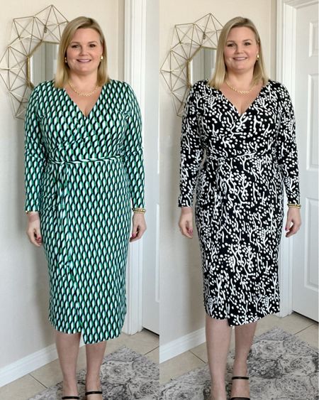 DVF x Target wrap dresses in stock for shipping! Wearing the large and they fit true to size. Diane Von Furstenburg. Workwear. Spring dresses  

#LTKover40 #LTKmidsize #LTKxTarget