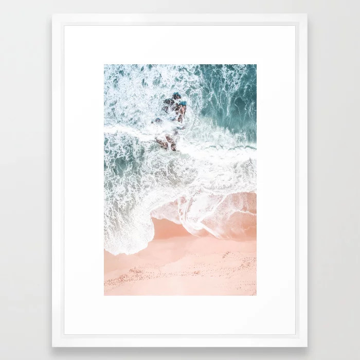 Sands of Coral Haze Framed Art Print by ingz | Society6