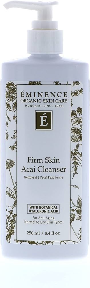 Eminence Organic Skincare Firm Skin Acai Cleanser with Hyaluronic Acid, 8.4 Ounce | Amazon (US)