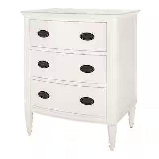 Home Decorators Collection Ashdale 3-Drawer Ivory Nightstand HD-003-NS-IV - The Home Depot | The Home Depot