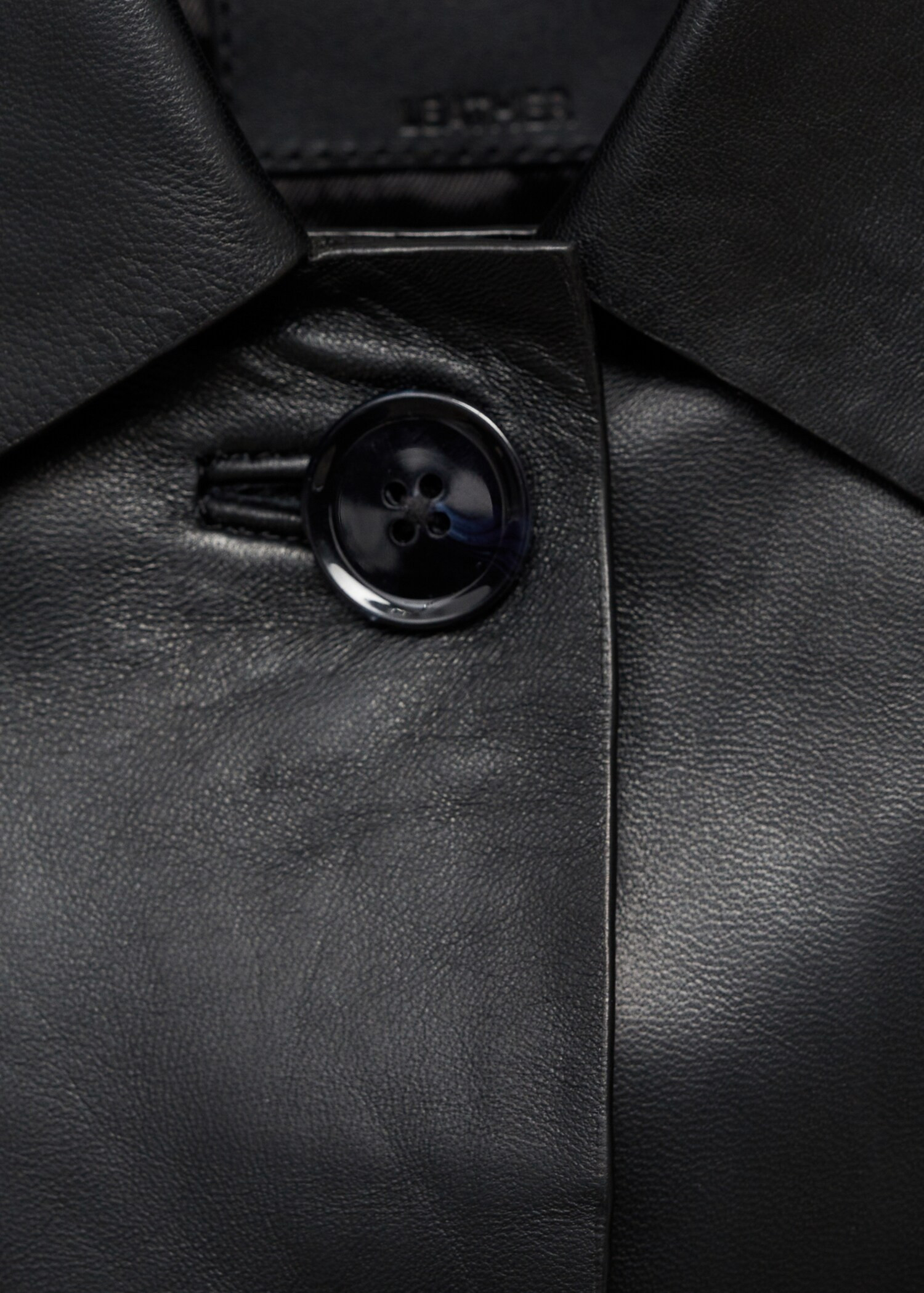 Buttoned leather jacket - Women | MANGO USA | Mango (US/MX/AU)