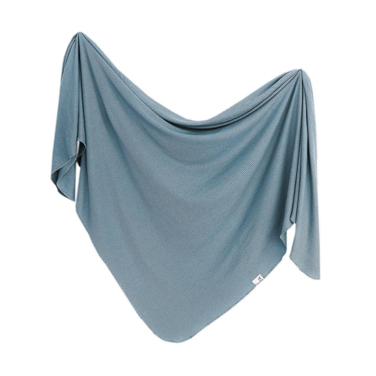 Copper Pearl Knit Swaddle Blanket - Atlantic: Abstract Pattern, Jersey Rayon Blend, Pack of 1 | Target