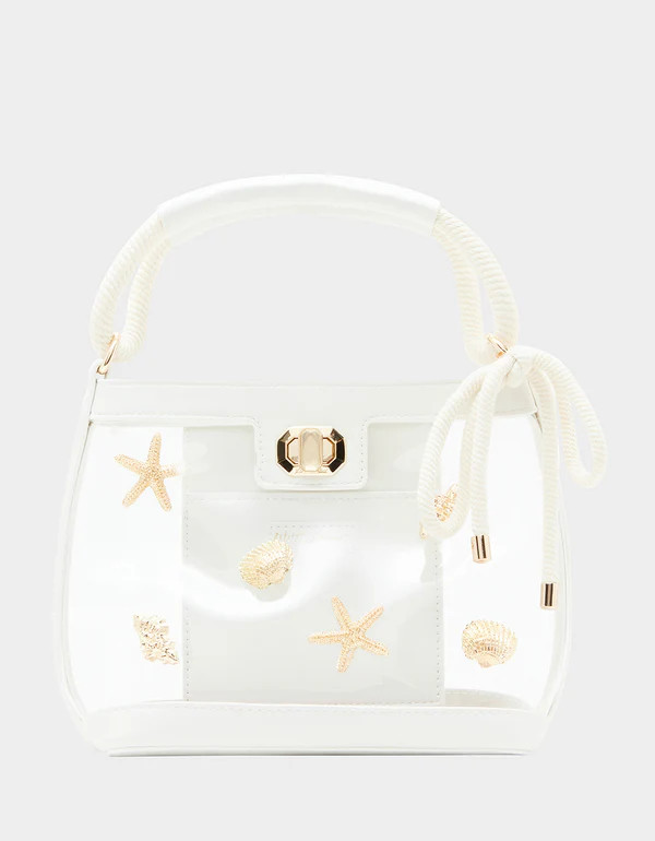 SEAS THE DAY BUCKET BAG WHITE | Betsey Johnson