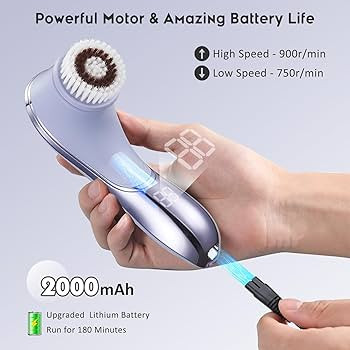 Facial Cleansing Brush Face Scrubber Exfoliator Rechargeable IPX7 Waterproof Electric Spin Cleans... | Amazon (US)