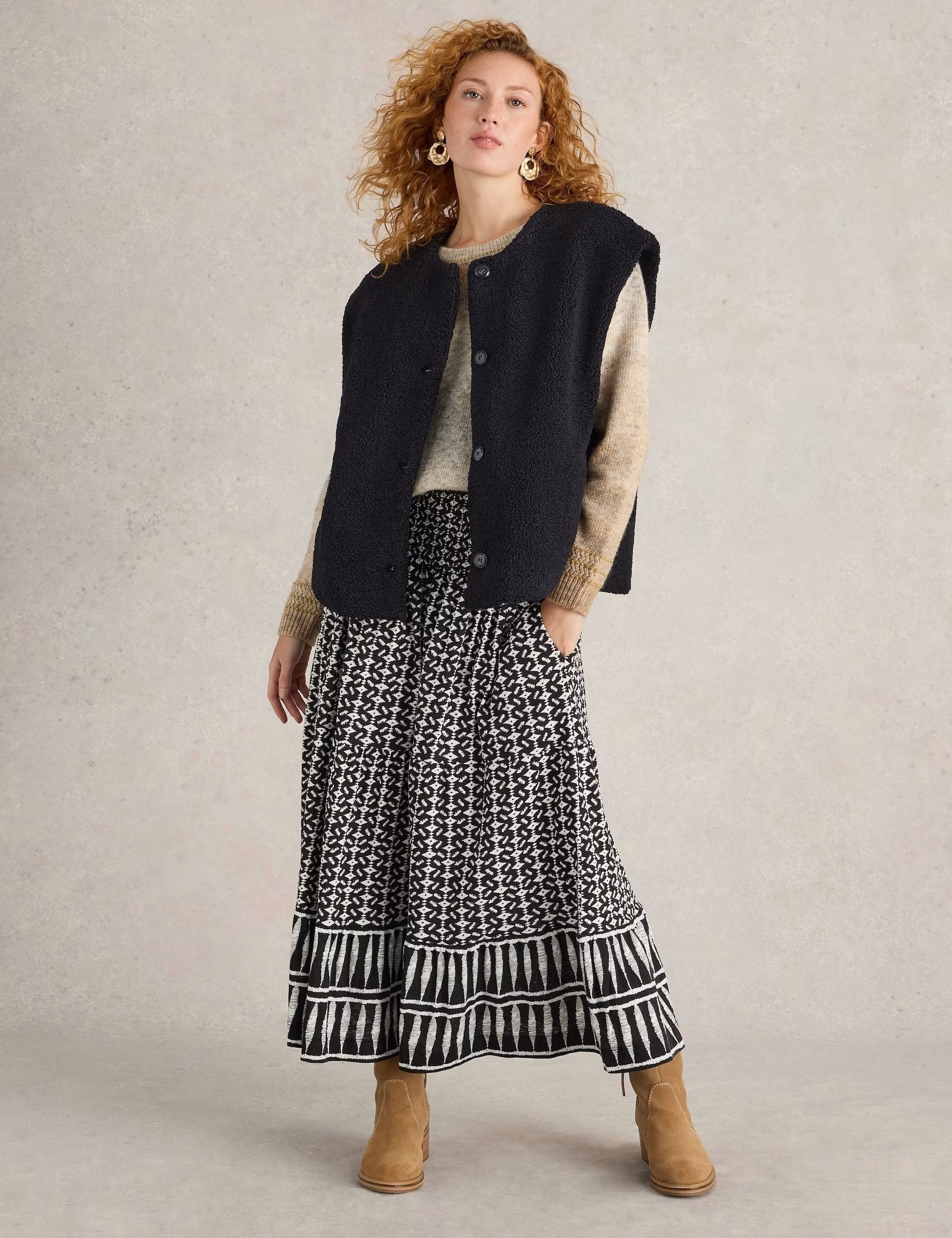 Borg Gilet | White Stuff | M&S | Marks & Spencer (UK)