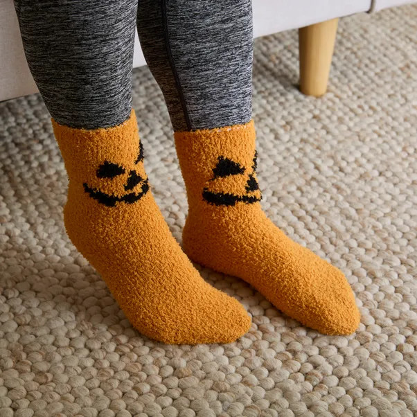 Pumpkin Cosy Socks | Dunelm (migrated)