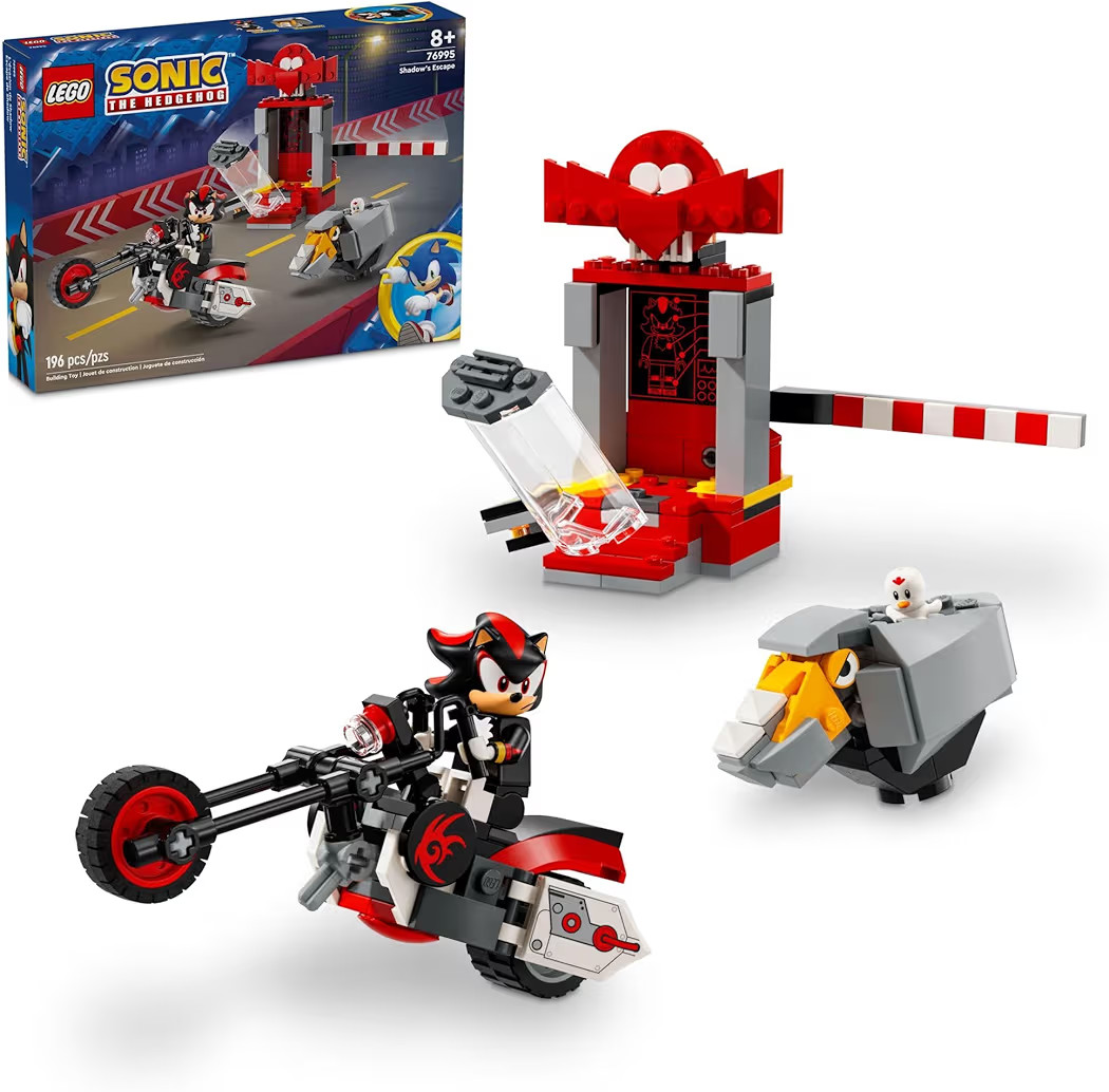 LEGO Sonic The Hedgehog Shadow The Hedgehog Escape Building Set, Motorcycle Toy, Video Game Chara... | Amazon (US)