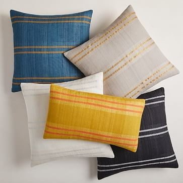 Silk Stripes Pillow Cover | West Elm (US)