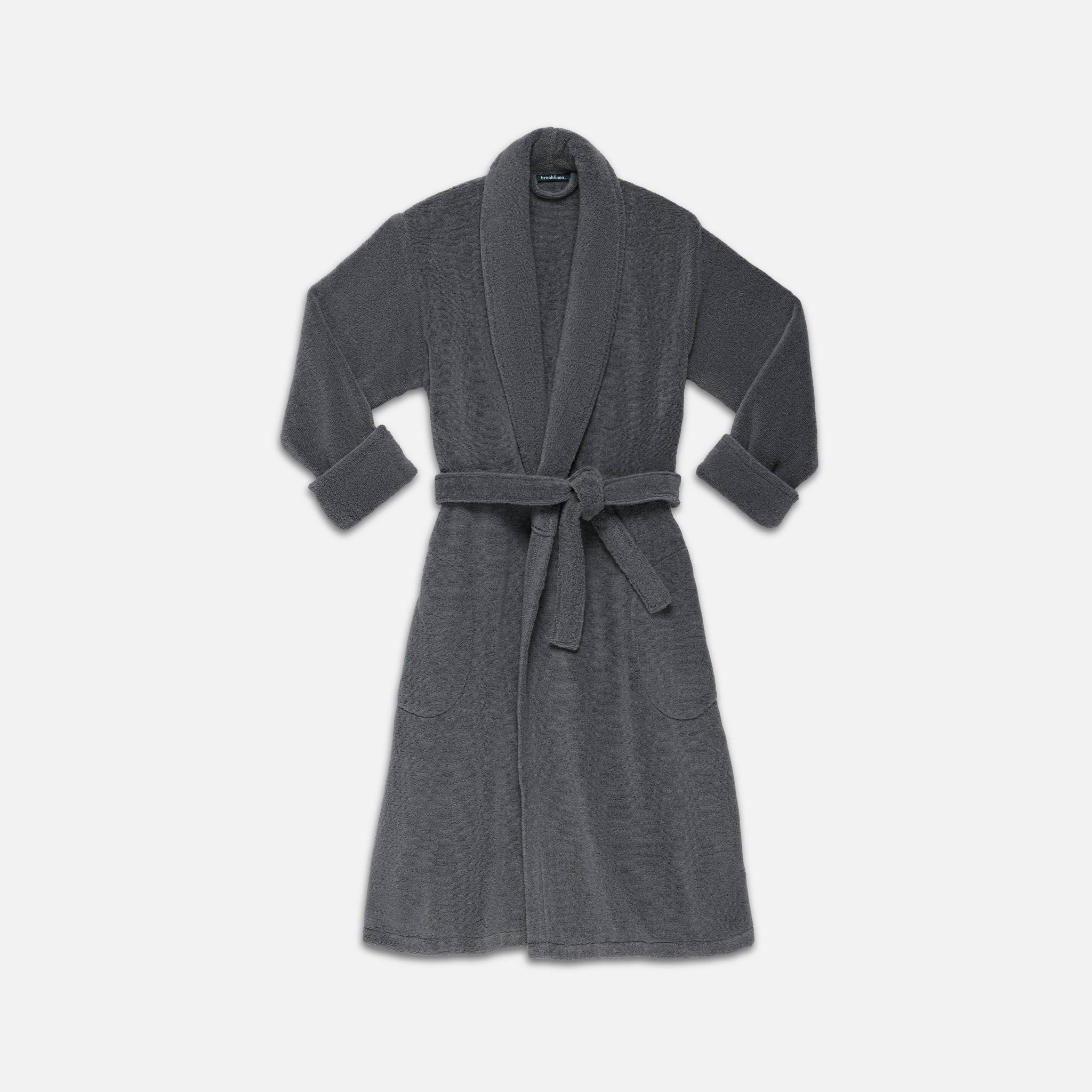 Brooklinen Super-Plush Robe size XS in Slate | Brooklinen