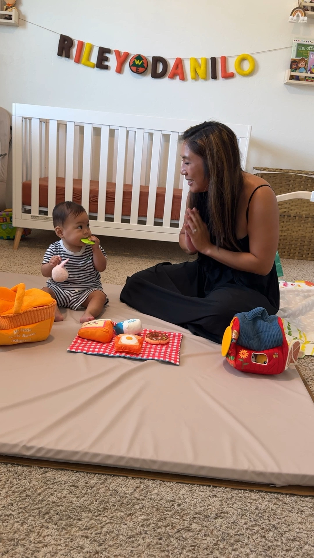 Baby picnic toy set from Hahaland with my 9 month old baby boy 🧺 👶🏽🩵

#LTKKids #LTKBaby
