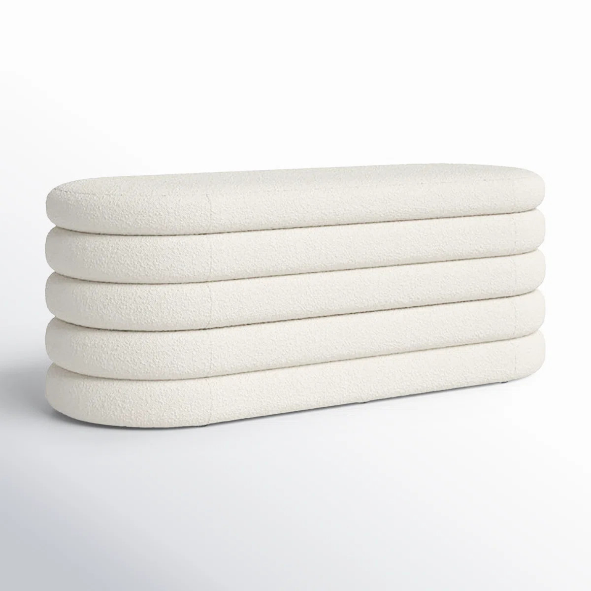 Helene Boucle Upholstered Storage Bench | Wayfair North America