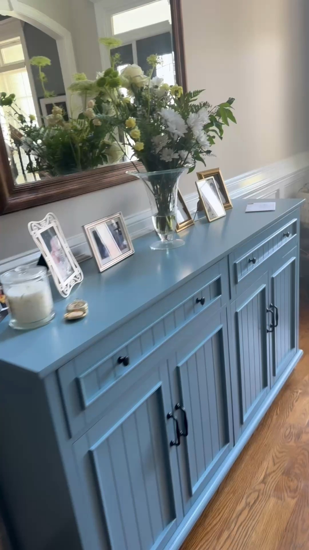 This was such a good find on Amazon! We have had a console table that was more decorative, less functional.  This is  much better use of space.  Super sturdy, and kind of fun to assemble.  Did it by myself while my husband was at the fire department, got a little help from my son to lift or lower it.  I love the color! Comes in other colors and configurations.  Really pleased with the quality.

#LTKHome #LTKvlog #LTKdayinmylife