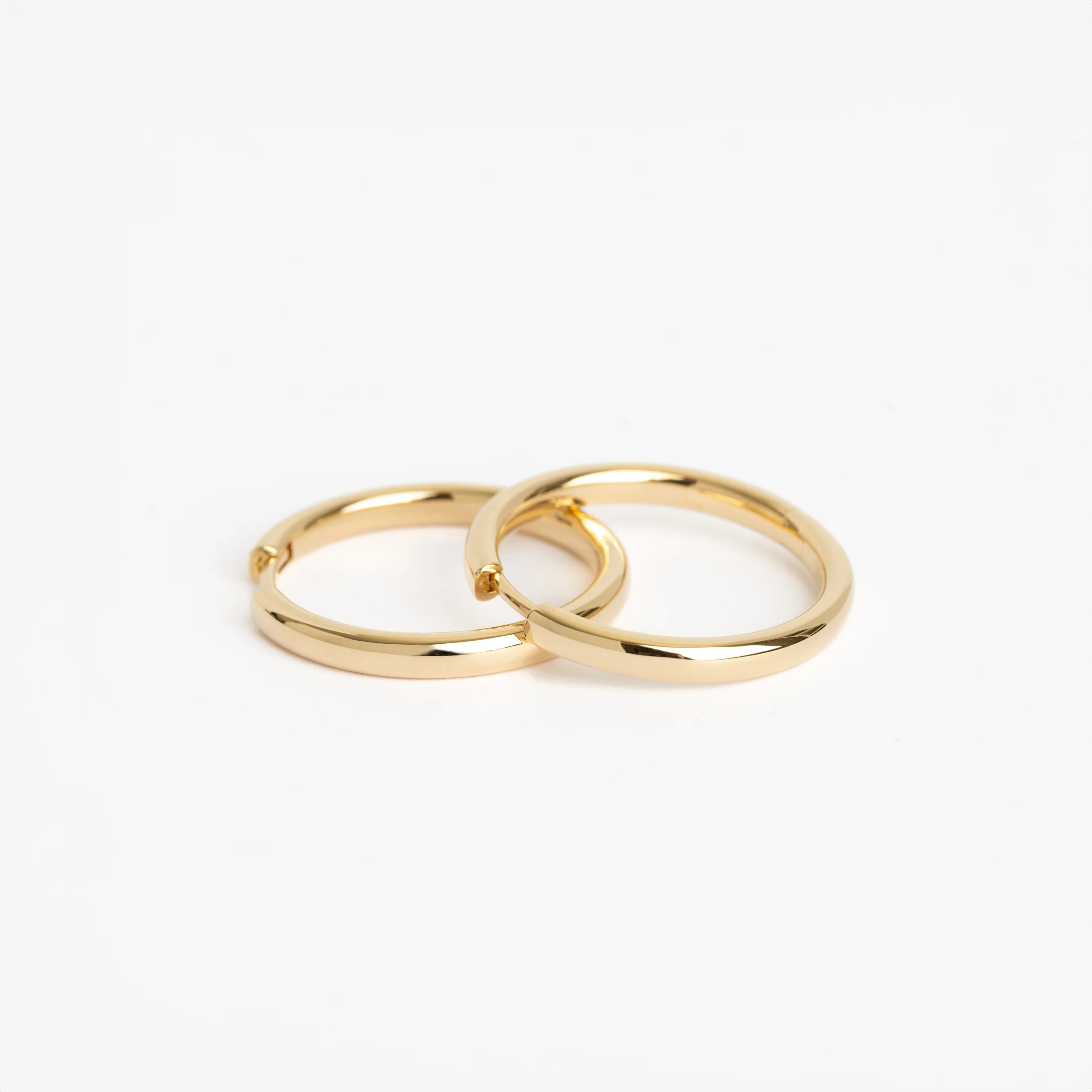The Medium Gold Hoops | Yearly Co.