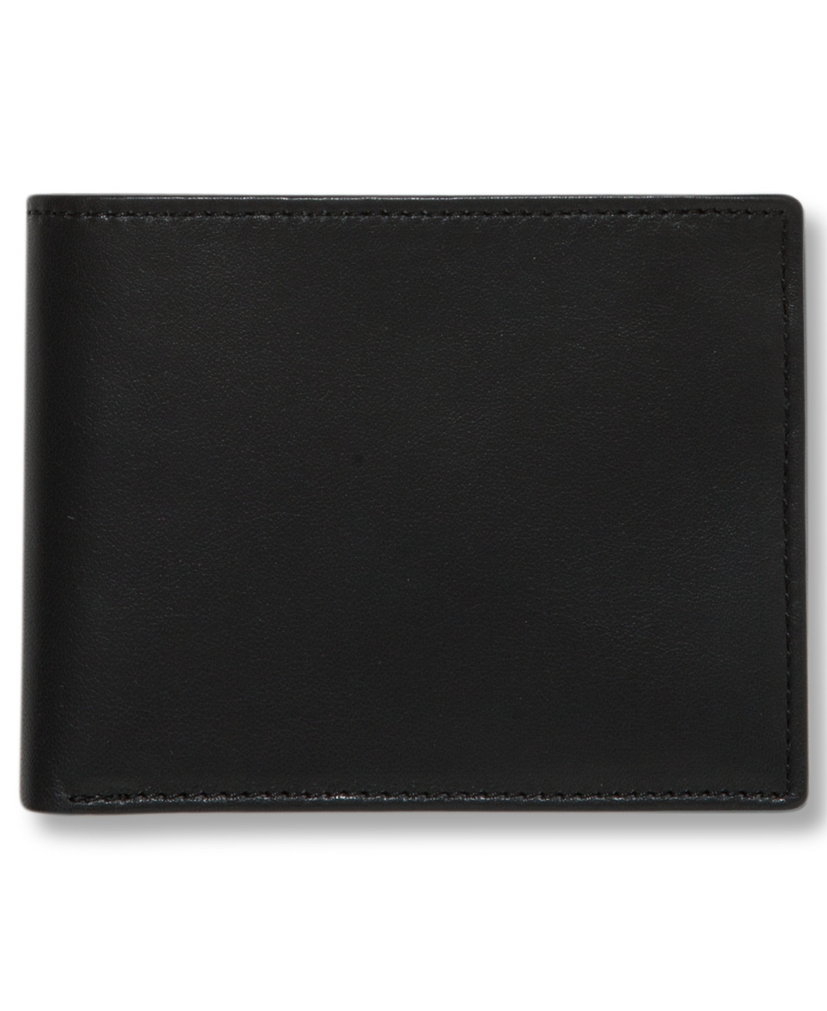 Perry Ellis Portfolio Men's Leather Super Slimfold Wallet - Black | Macy's