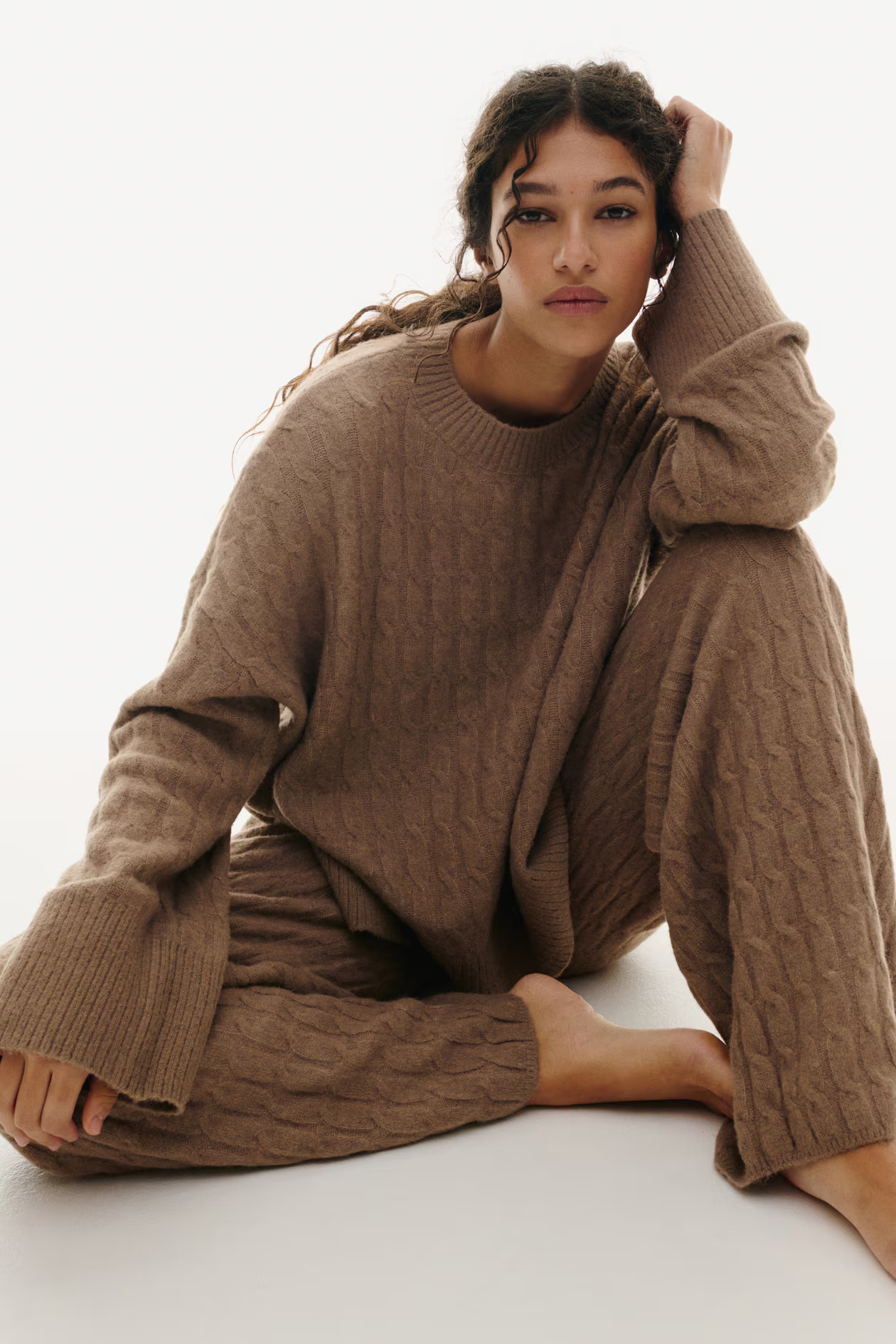 Cable-knit trousers | H&M (UK, MY, IN, SG, PH, TW, HK)