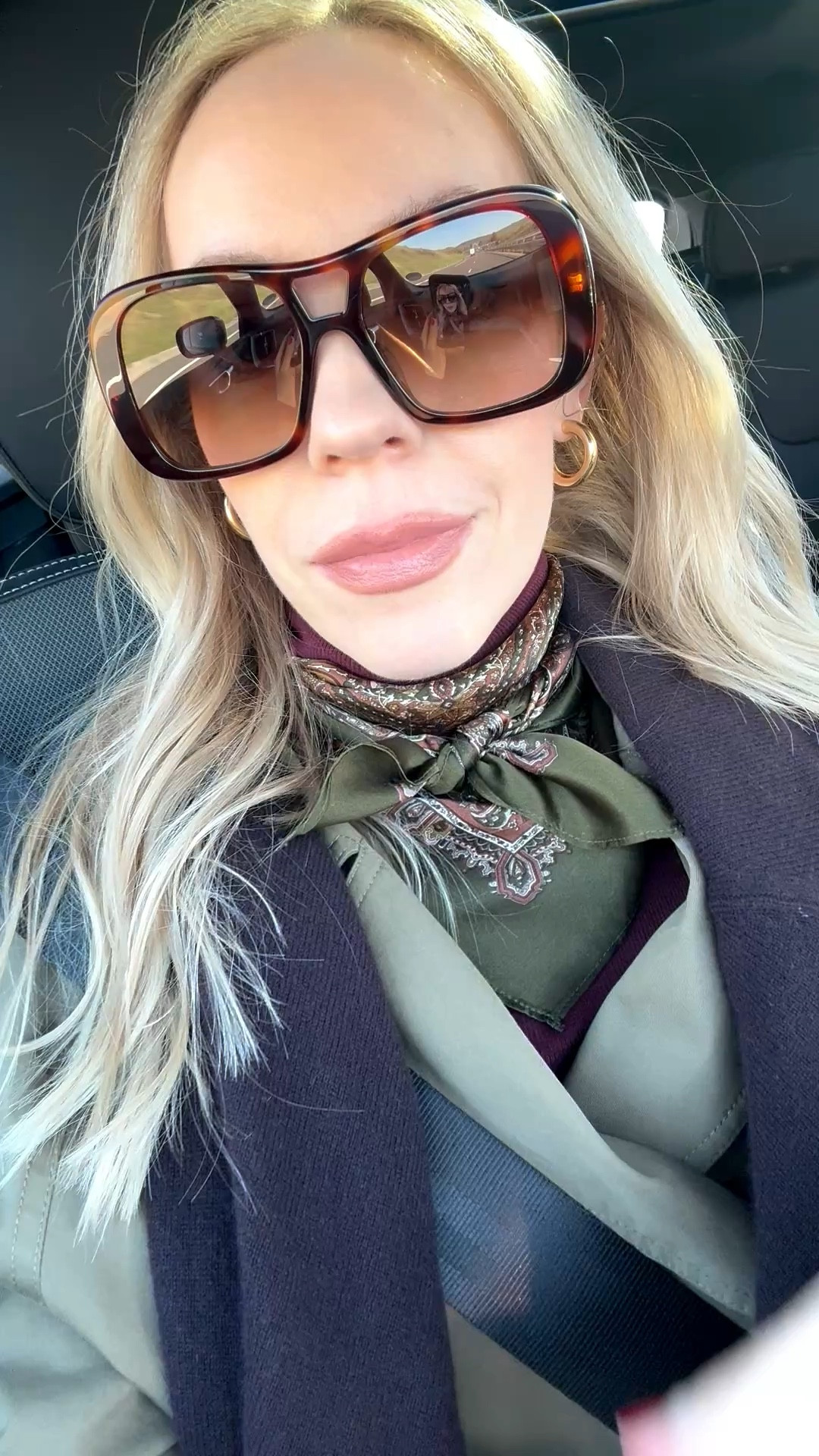 Celine aviator sunglasses, silk scarf, spring trends 

#LTKTravel #LTKSeasonal #LTKOver40