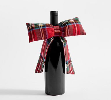 Stewart Plaid Wine Collar | Pottery Barn (US)