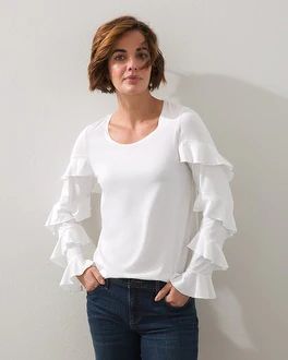 Tiered Ruffle Sleeve Top | Chico's