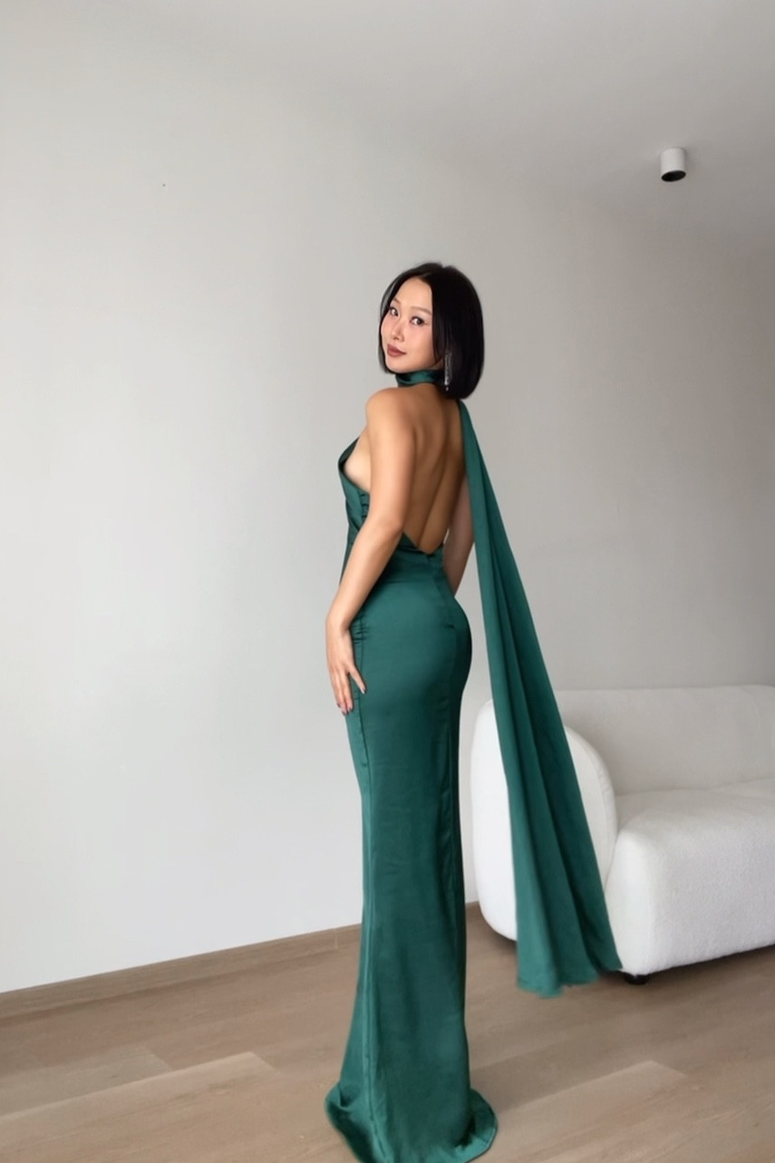 the perfect green satin dress 💫🪽



#maxidress #gown #holidayoutfit holiday patty  dress mermaid dress backless dress christmas party outfit elegant style 

#LTKHoliday #LTKCyberWeek 

#LTKParties