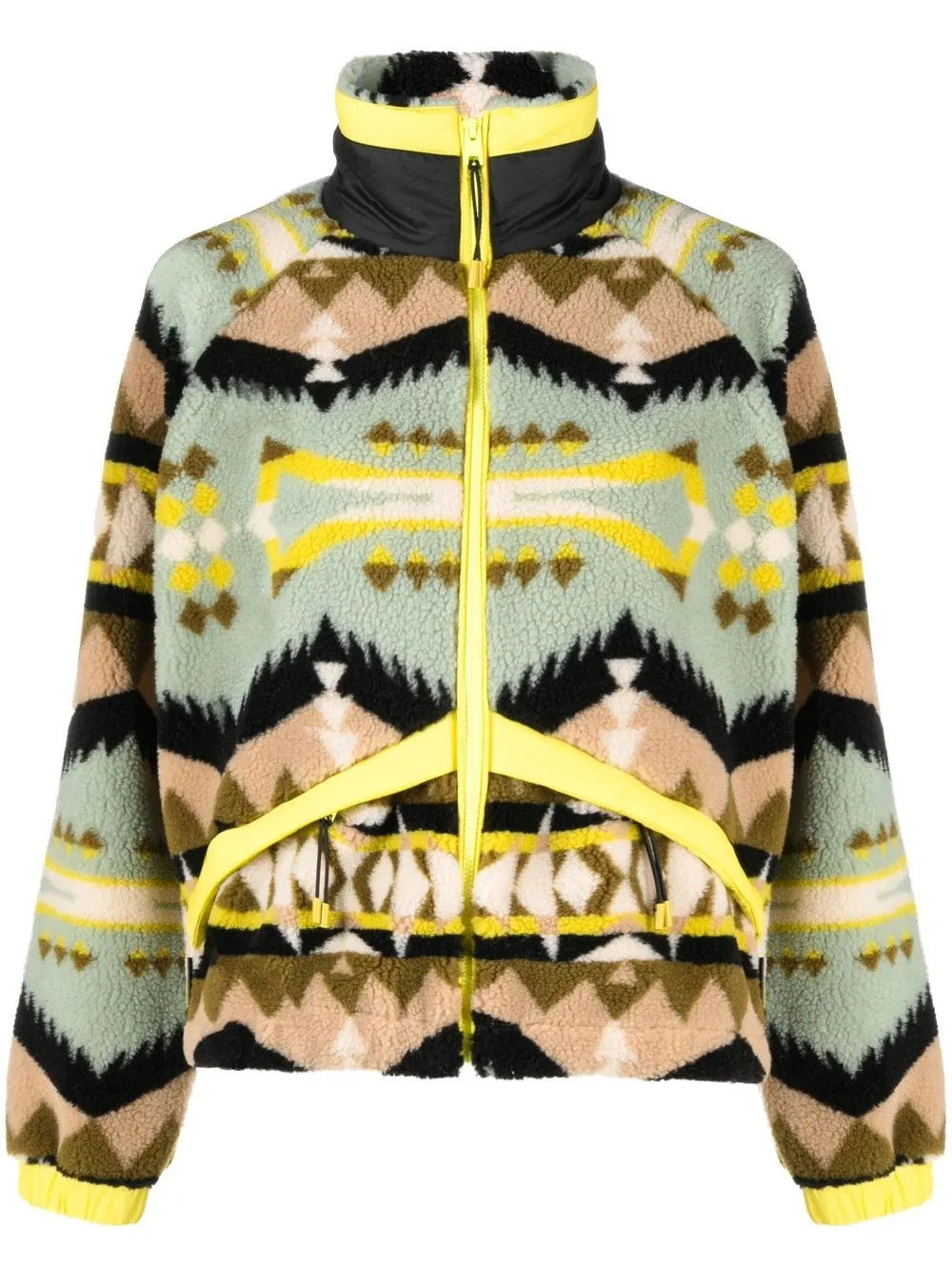 Woolrich Jacquard Sherpa Fleece Jacket - Farfetch | Farfetch Global