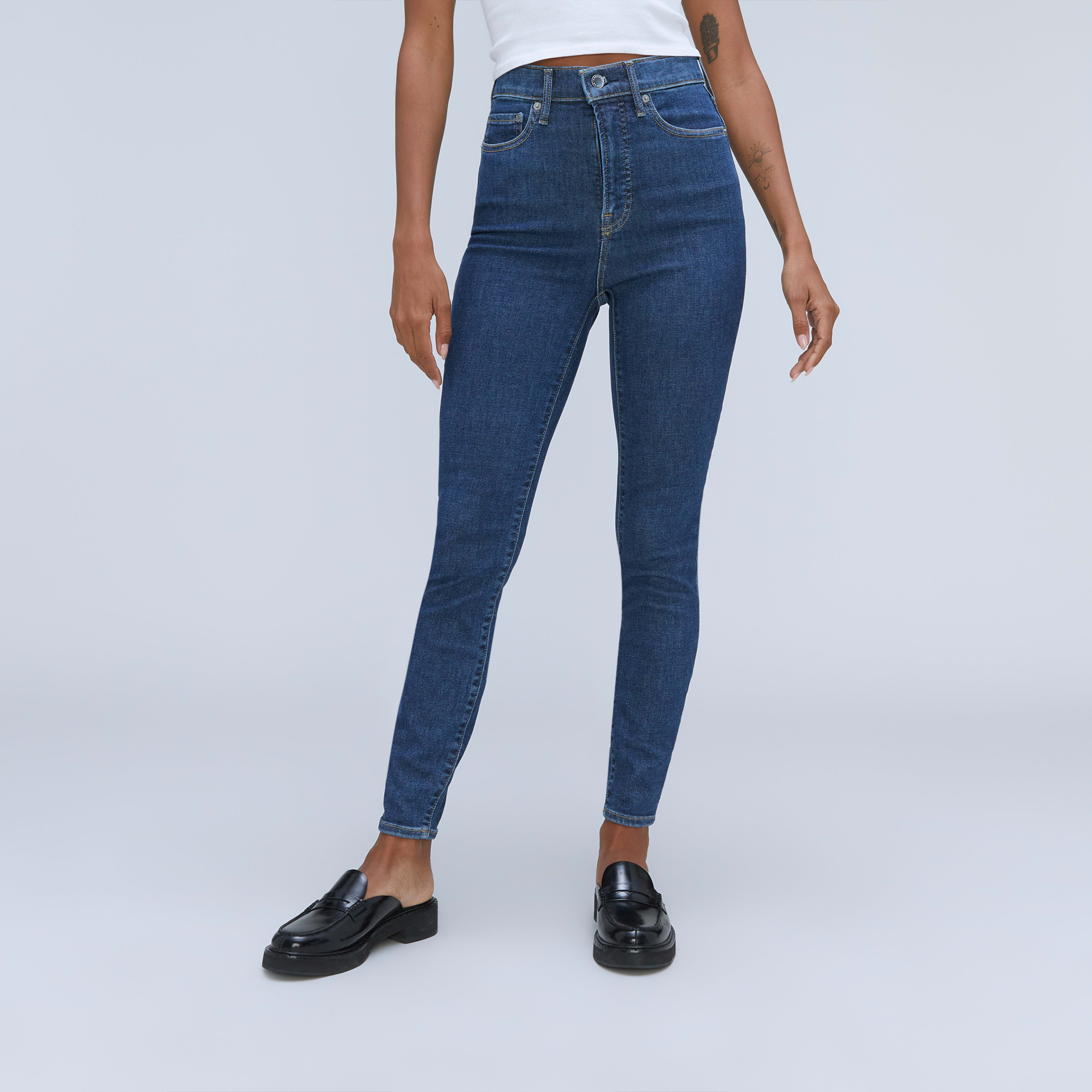 Women's Way-High Skinny Jean by Everlane in Authentic Blue, Size 35 | Everlane