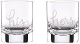 KATE SPADE Two Of A Kind His And Hers 2-Piece Dof Glass Set, 2.20 LB, Clear | Amazon (US)