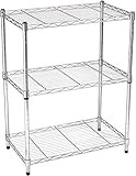 Amazon Basics 3-Shelf Adjustable, Heavy Duty Storage Shelving Unit (250 lbs loading capacity per she | Amazon (US)
