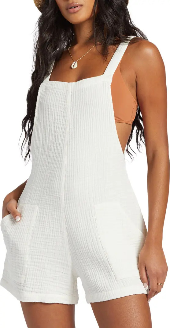 Beach Crush Cotton Gauze Cover-Up Romper | Nordstrom
