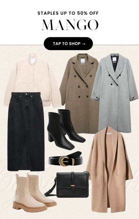 Mango on sale up to 50% off! So many good winter coats  