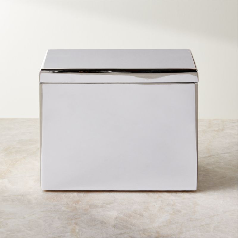 Polished Nickel Recipe Box | CB2 | CB2