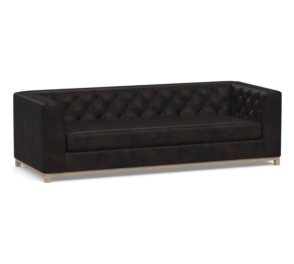 Henley Tufted Leather Sofa | Pottery Barn (US)