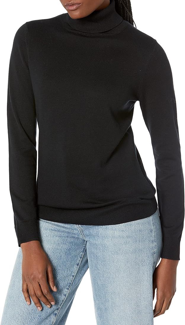 Amazon Essentials Women's Classic-Fit Lightweight Long-Sleeve Turtleneck Sweater | Amazon (US)
