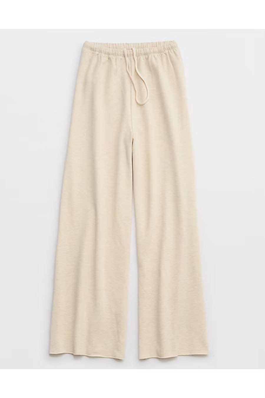 OFFLINE By Aerie OTT Fleece Super Wide Leg Pant Women's Heather Frost S Long | Aerie
