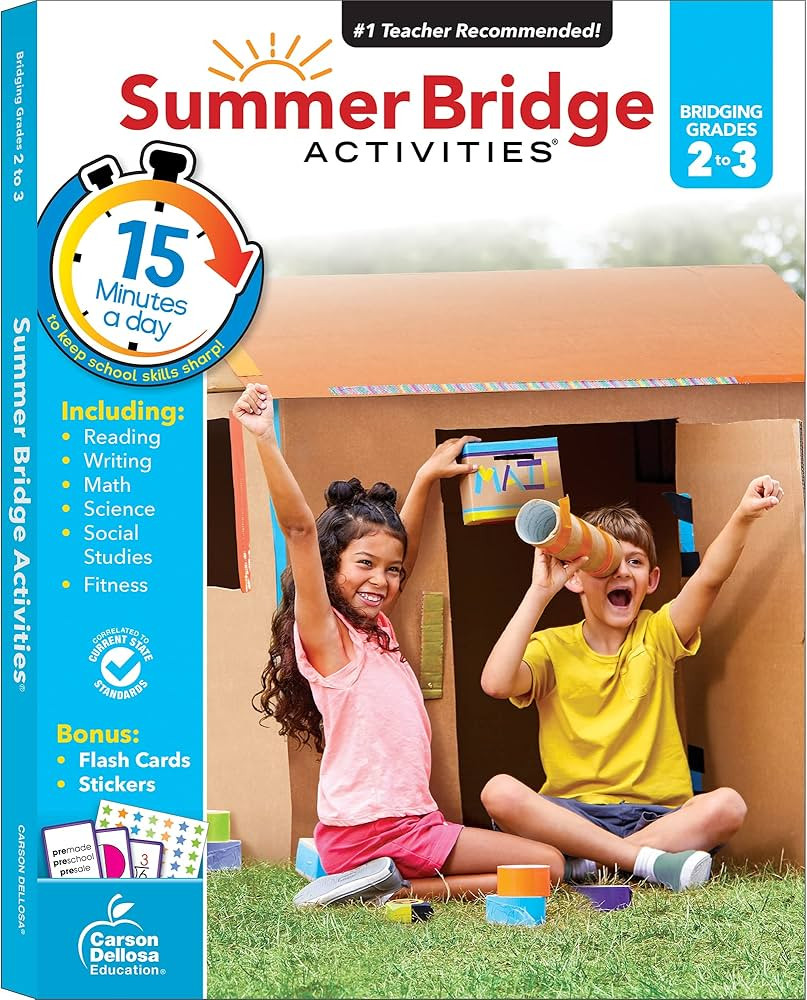 Summer Bridge Activities 2nd to 3rd Grade Workbooks, Activity Book with Math, Reading Comprehensi... | Amazon (US)