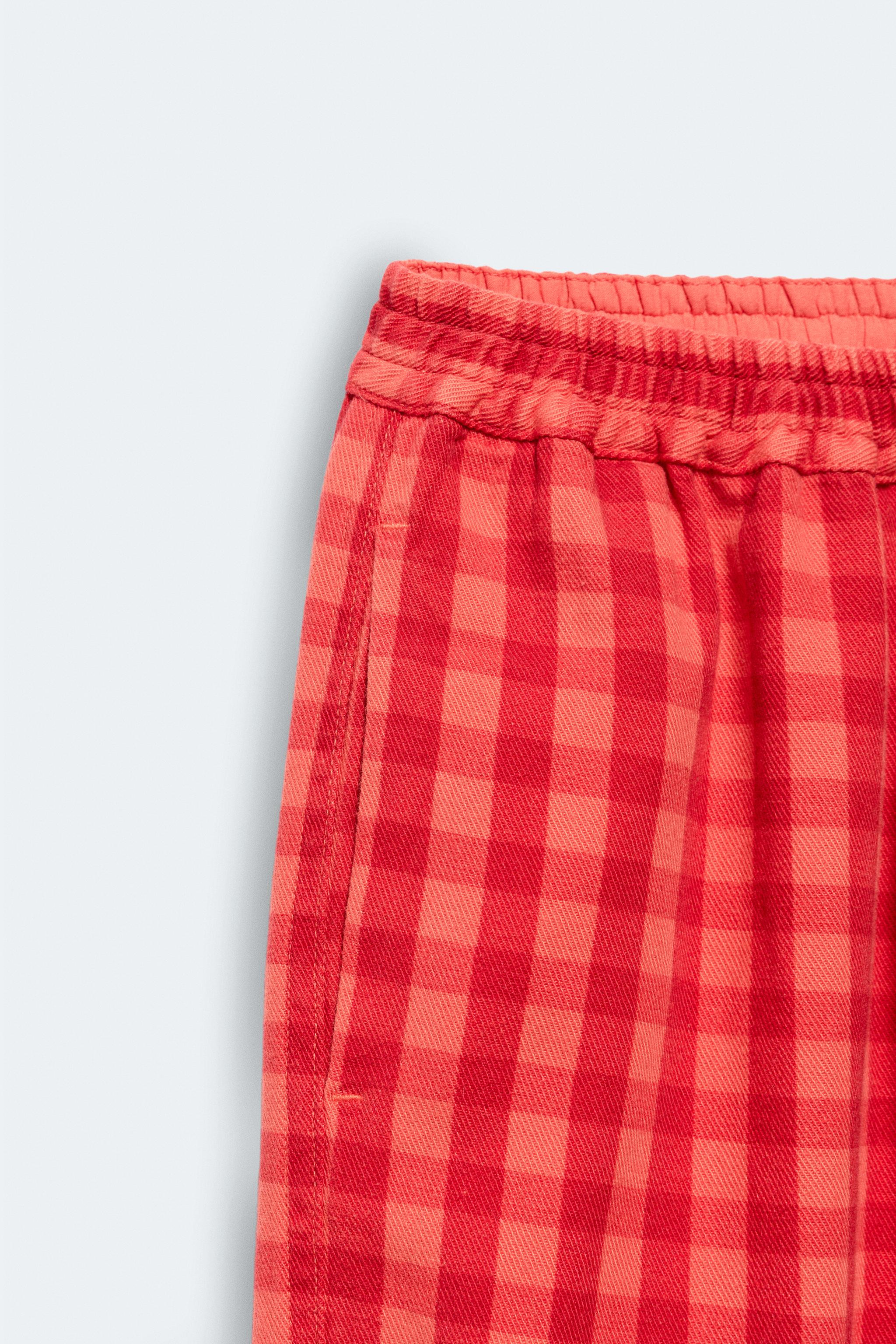 2-14 YEARS / LIMITED EDITION GINGHAM BAGGY PANTS | Zara US